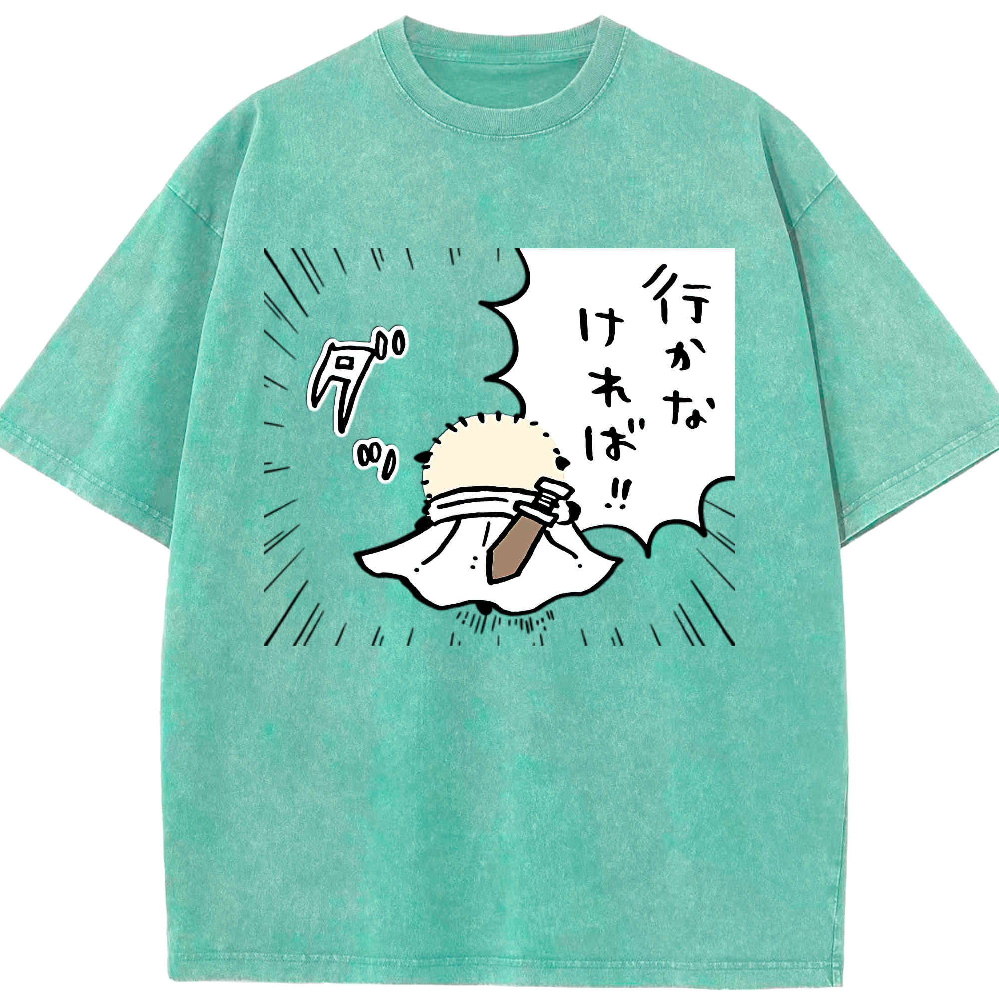 （画像用） ちいかわ ラッコ Chii-kawa Sea otter 綿100% ヴィンテージ風 半袖Tシャツ（フロントプリント）